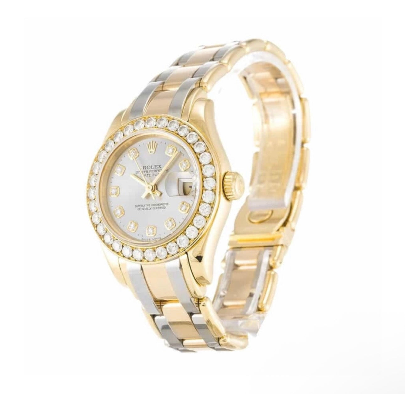Rolex Datejust Two-Tone with Diamond Bezel