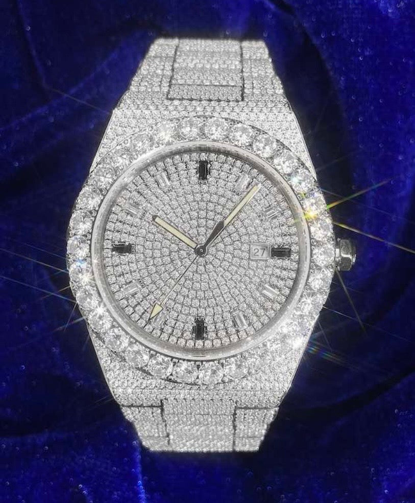 Rolex Day‑Date Presidential Bustdown (Moissanite)