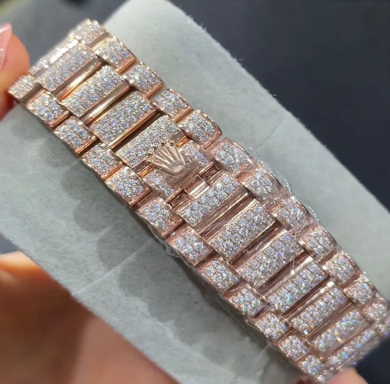 Rolex Datejust Bustdown (Moissanite) (Two‑Tone)
