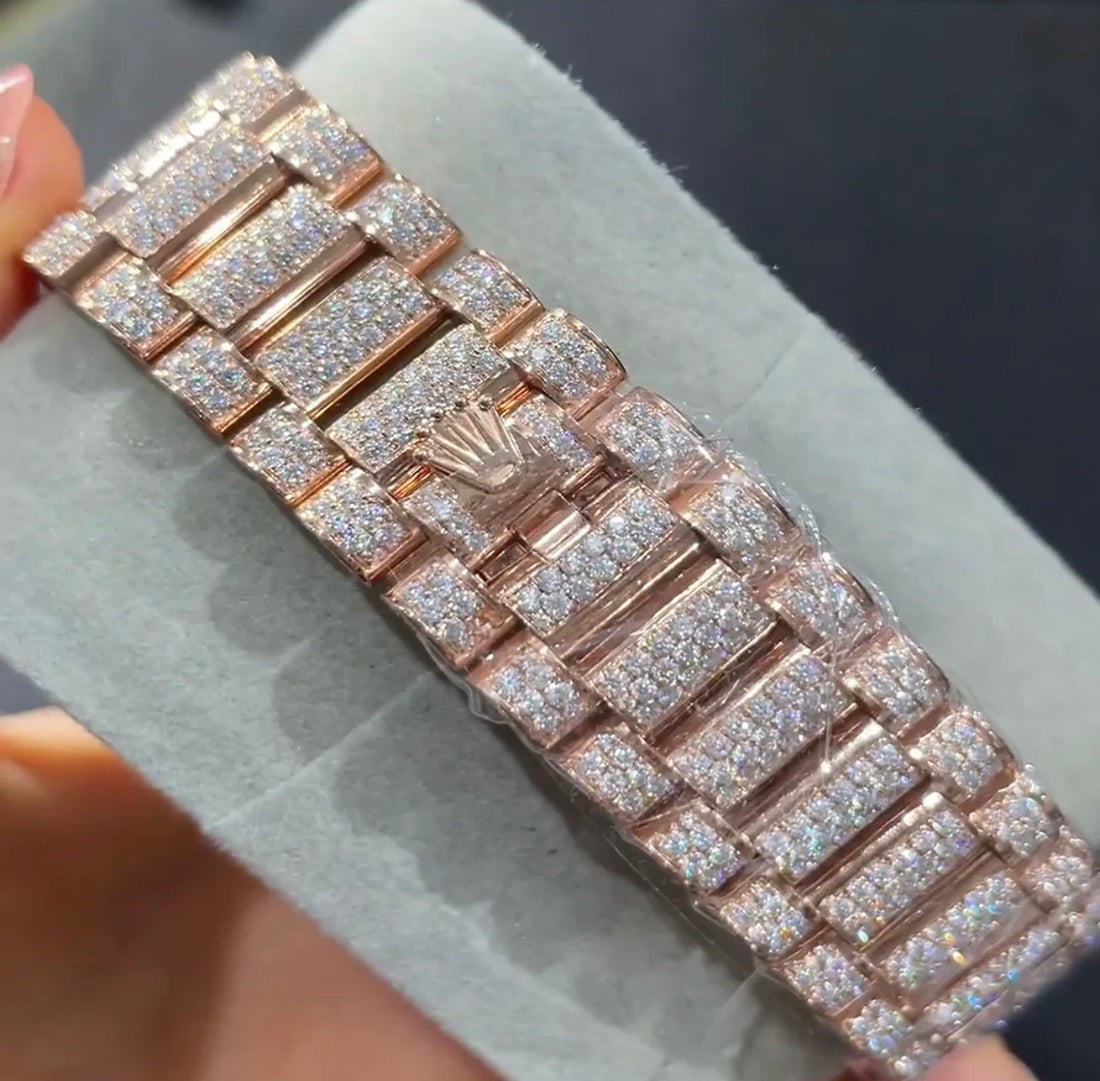 Rolex Datejust Bustdown (Moissanite) (Two‑Tone)