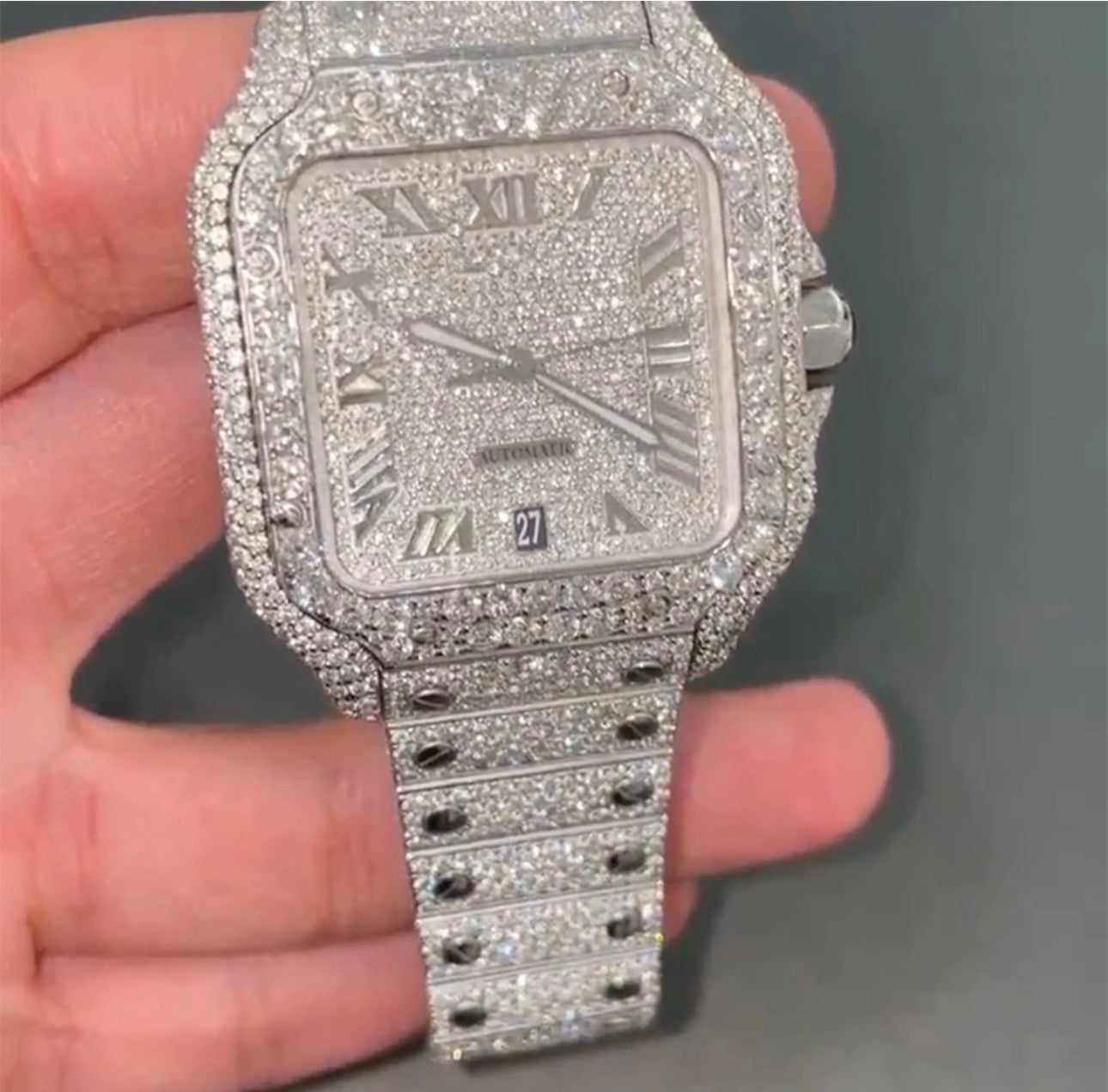 Patek Philippe Nautilus Bustdown (Moissanite)