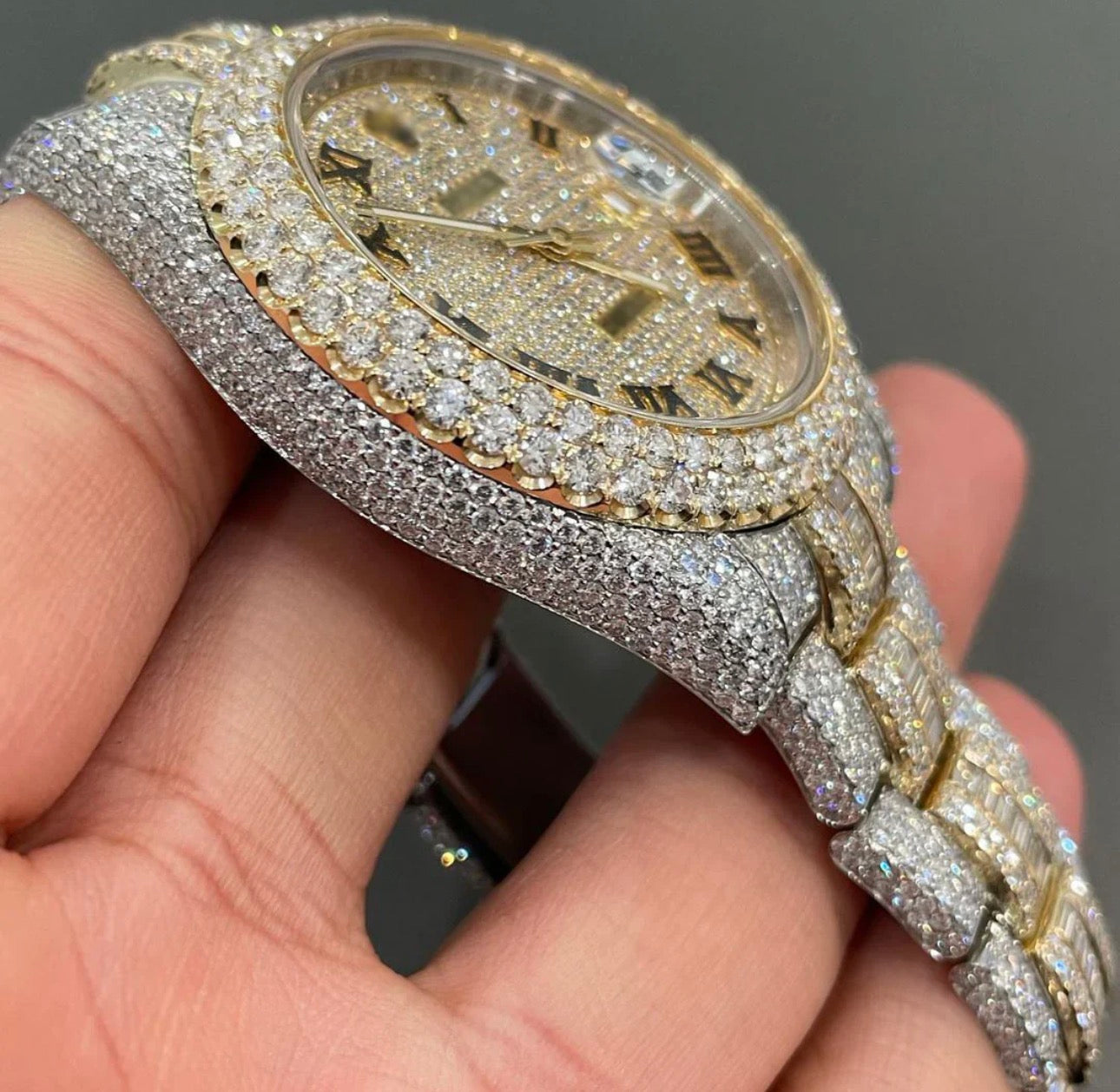 Rolex Datejust Bustdown (Moissanite)