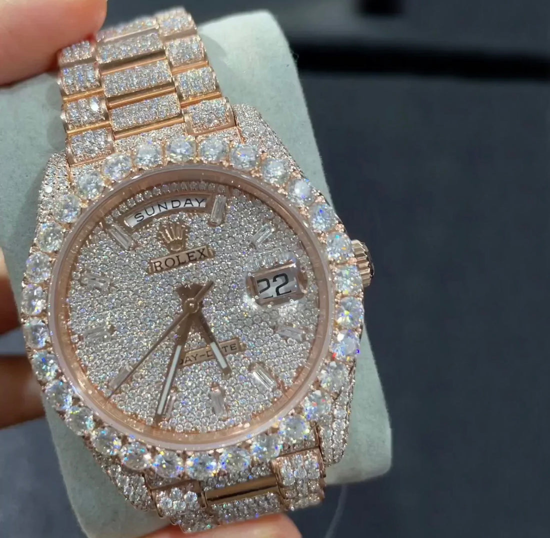 Rolex Datejust Bustdown (Moissanite) (Two‑Tone)