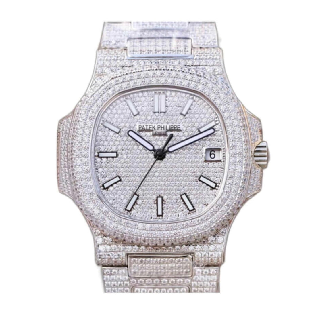 Patek Philippe Nautilus Bustdown (Moissanite)