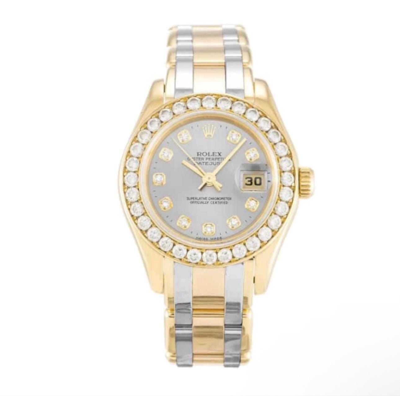 Rolex Datejust Two-Tone with Diamond Bezel