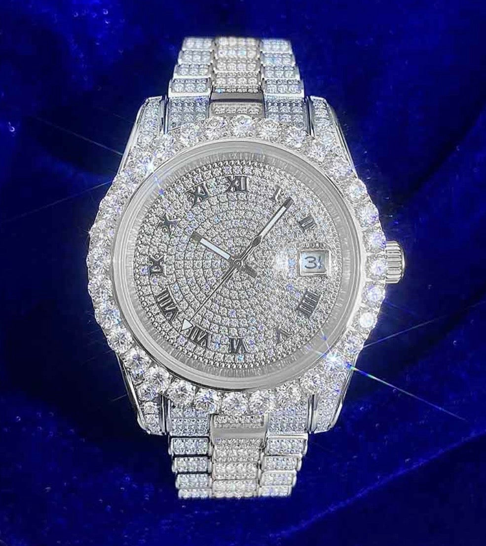 Rolex Day‑Date Presidential Bustdown (Moissanite)
