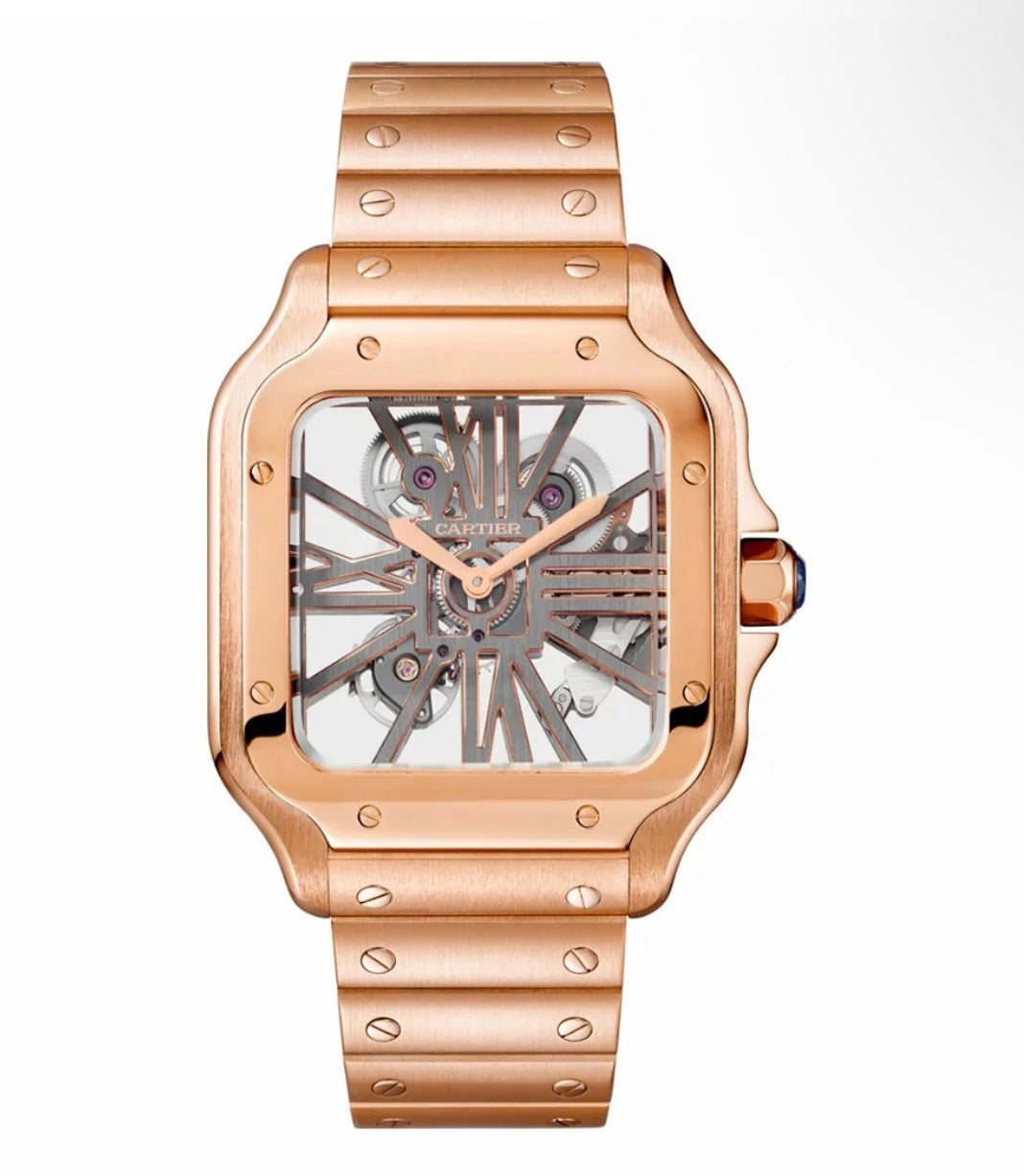 Santos de Cartier skeleton Watch
