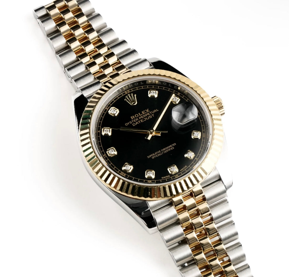 Datejust Yellow Gold & Steel Jubilee Black Dial