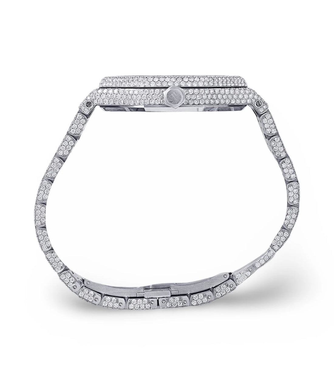 Audemars Piguet Black Dial VVS Moissanite Diamond Watch