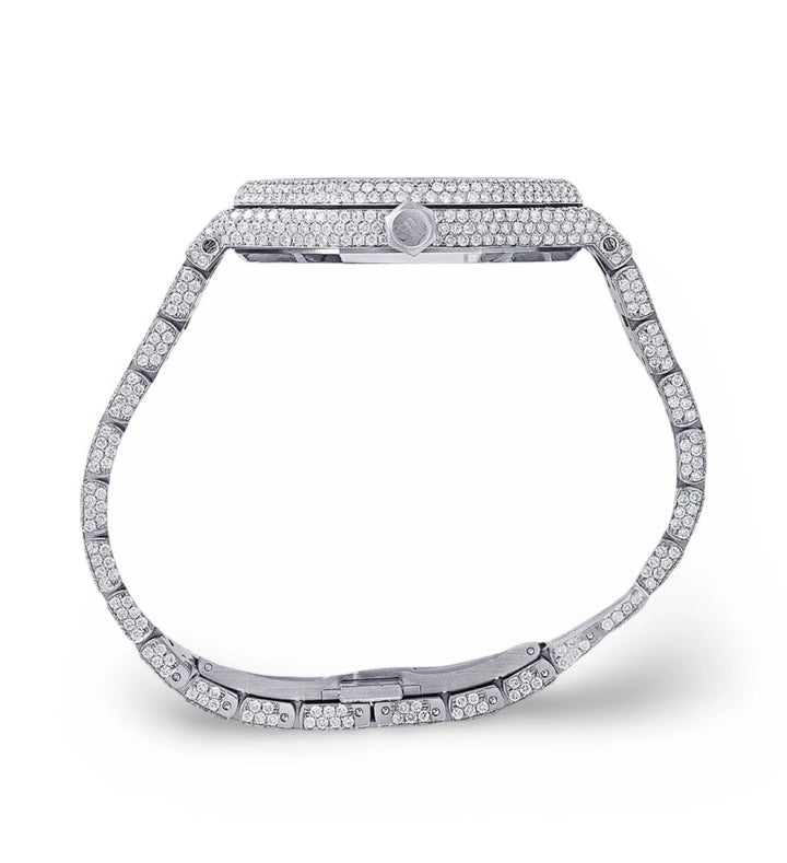 Audemars Piguet Black Dial VVS Moissanite Diamond Watch