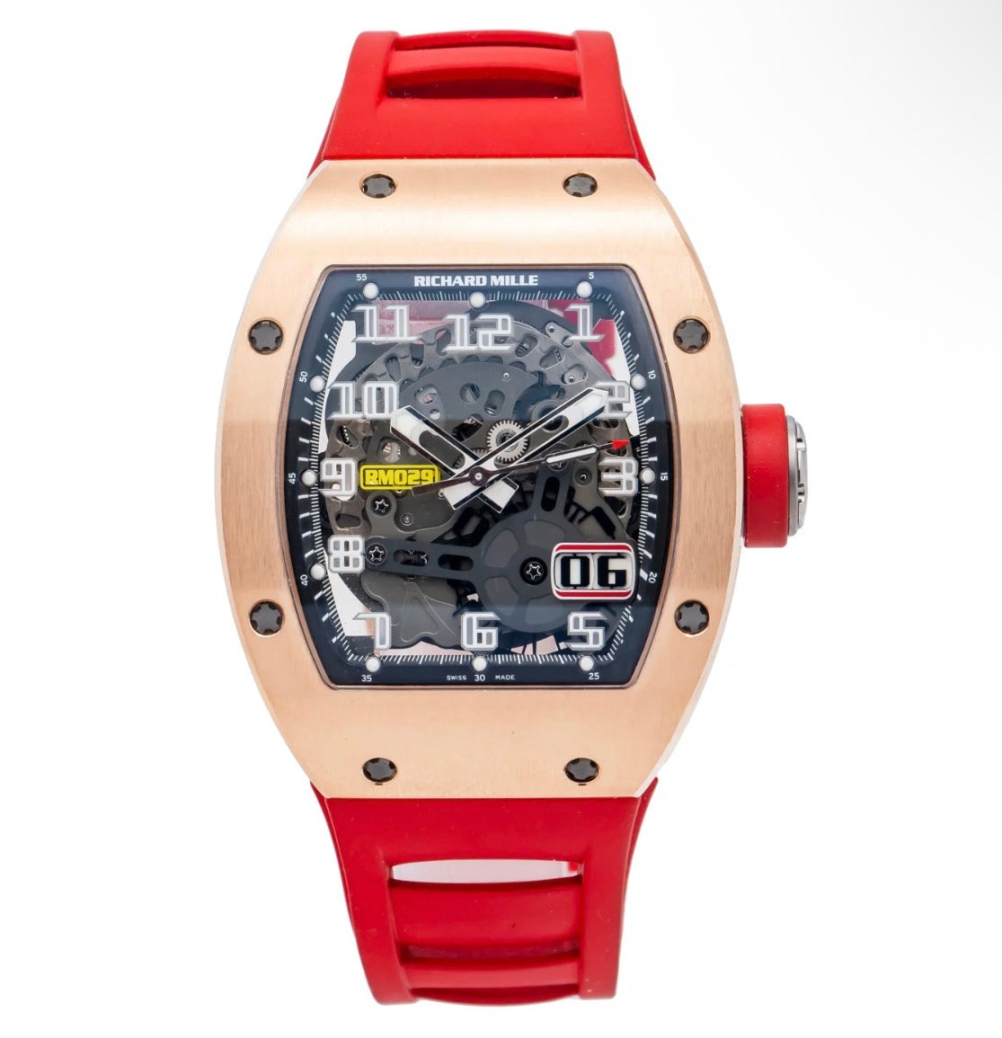 RICHARD MILLE RM029 TRANSPARENT DIAL WITH RUBBER BRACELET