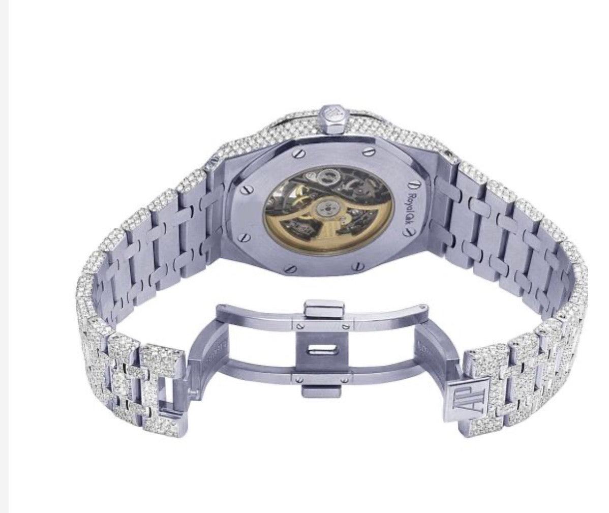 Audemars Piguet Royal Oak Skeleton Fully Iced Out Bustdown