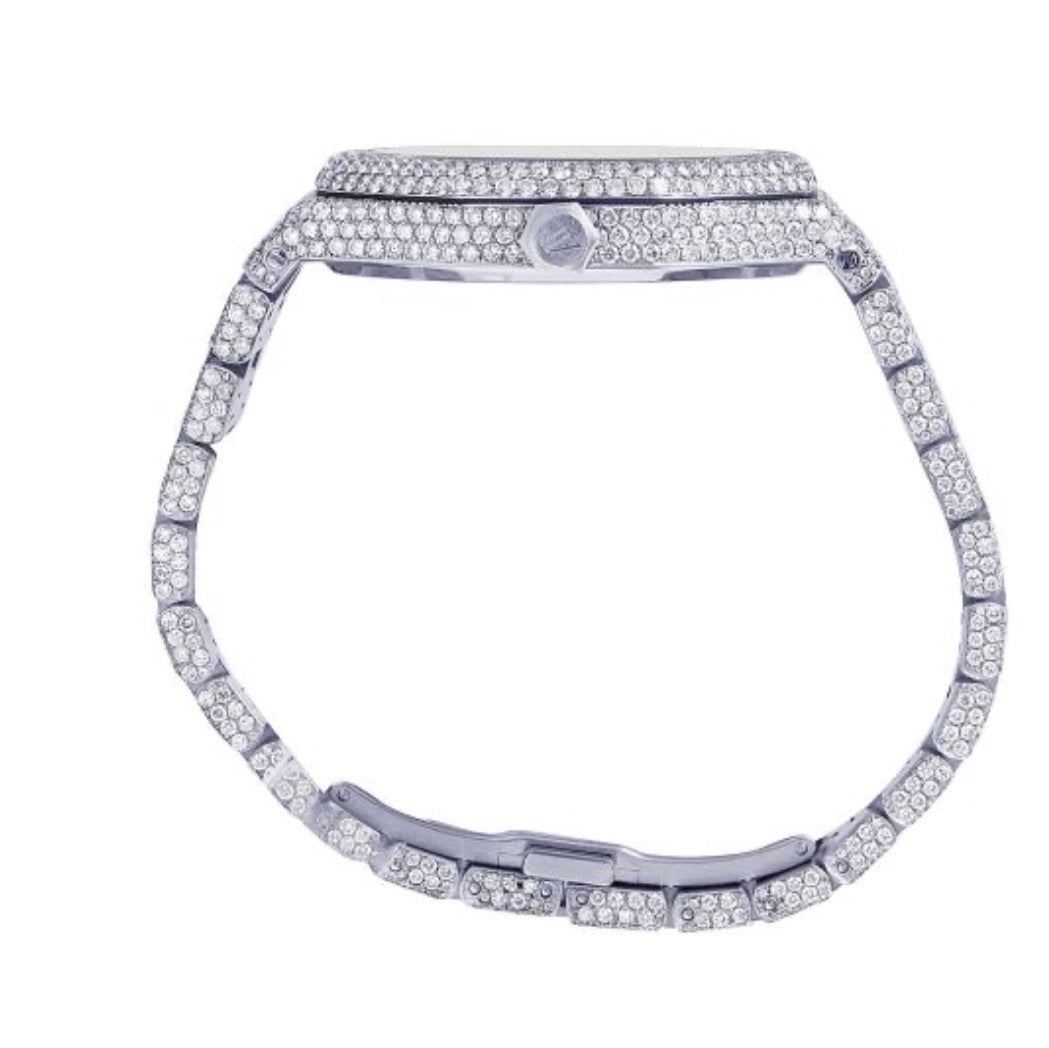 Audemars Piguet Royal Oak Skeleton Fully Iced Out Bustdown