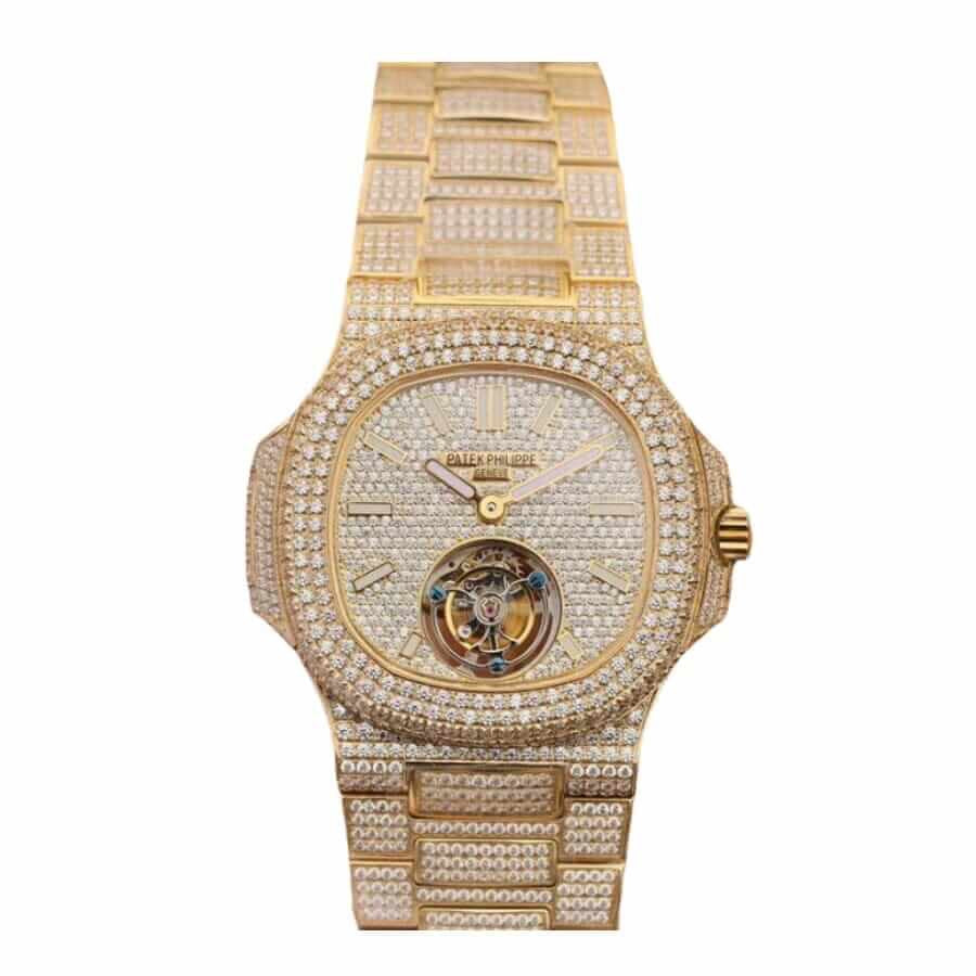 Patek Philippe Nautilus 5711/1A-018 Yellow Gold- (Moissanite)