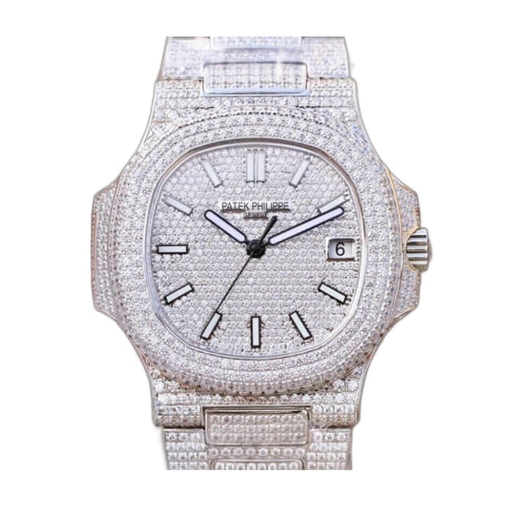 Patek Philippe Nautilus Iced Out 5719/10G- Moissanite
