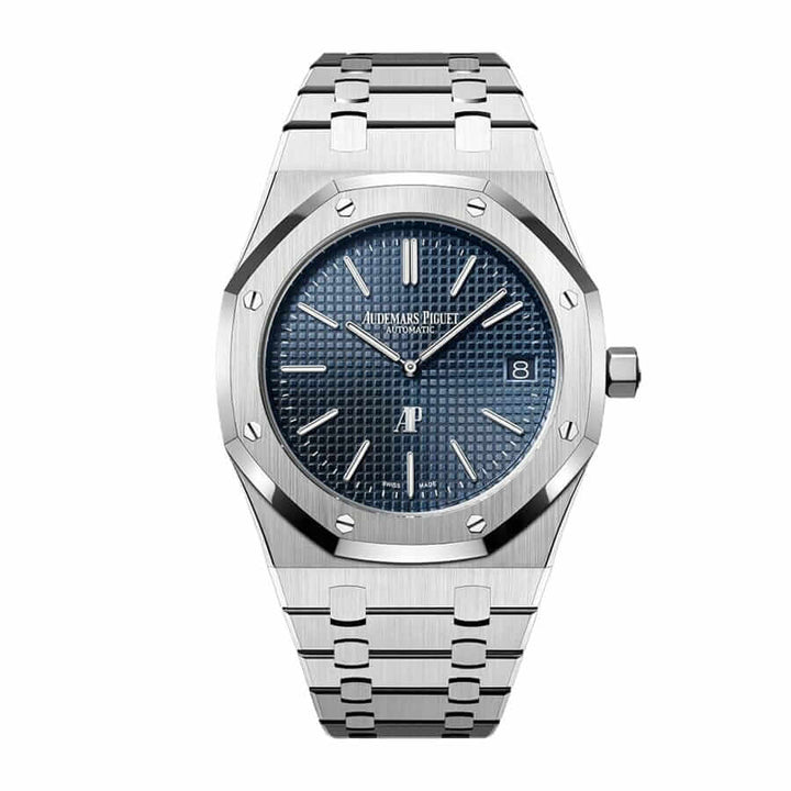 Audemars Piguet Royal Oak “Jumbo” Extra-Thin Swiss 15202ST.OO.1240ST.01 “Jumbo” Collector’s Replica Product Description